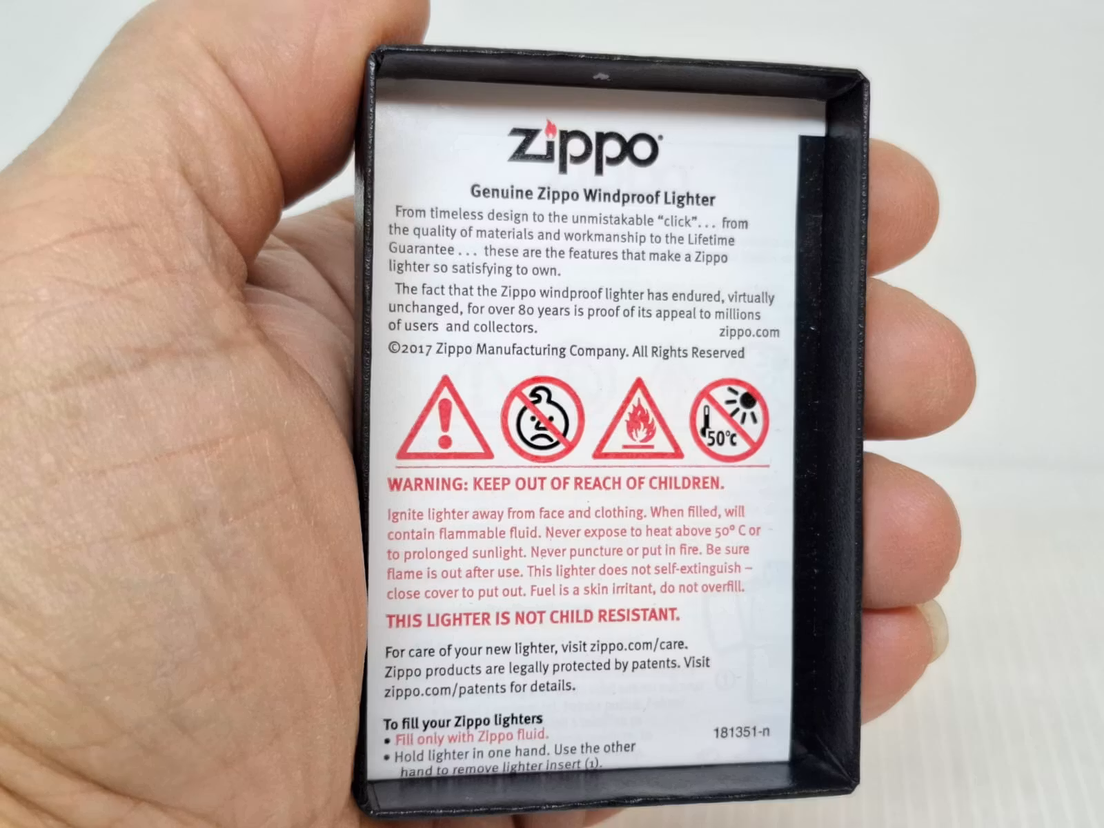 Zippotändare BLANK + tillbehör