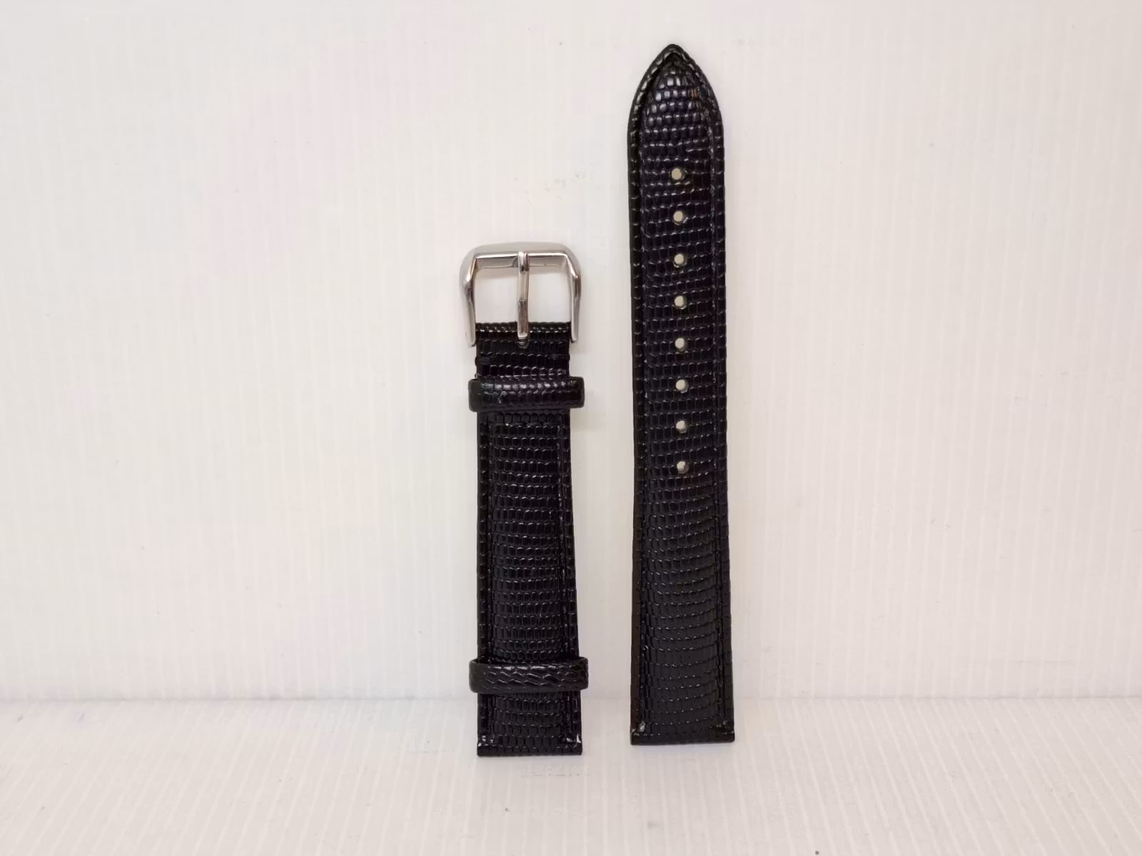 Armband SVART KALVSKINN ÖDLA/ORM (18 mm) + tillbehör
