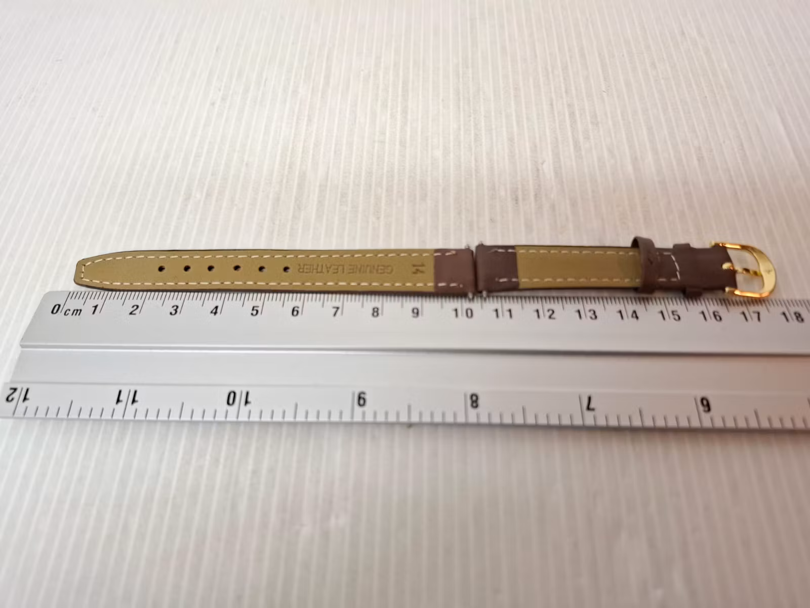 Armband BRUN/SVART KALVSKINN (14 mm)