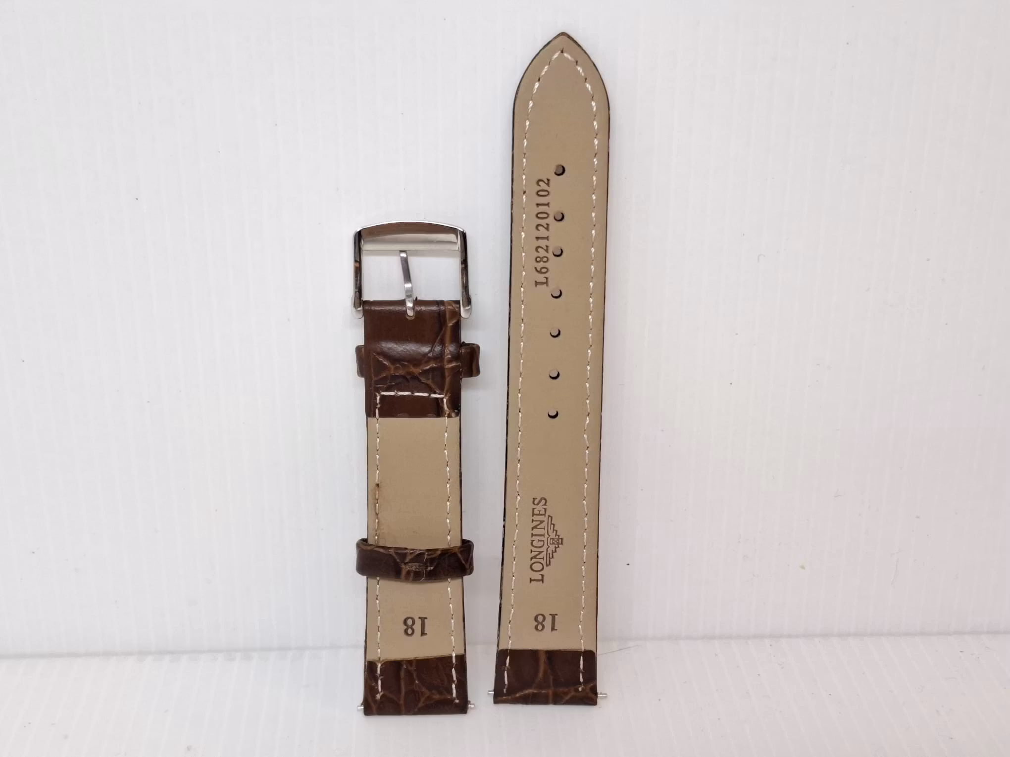 Armband LONGINES KALVSKINN "KROKODIL" (18 mm)