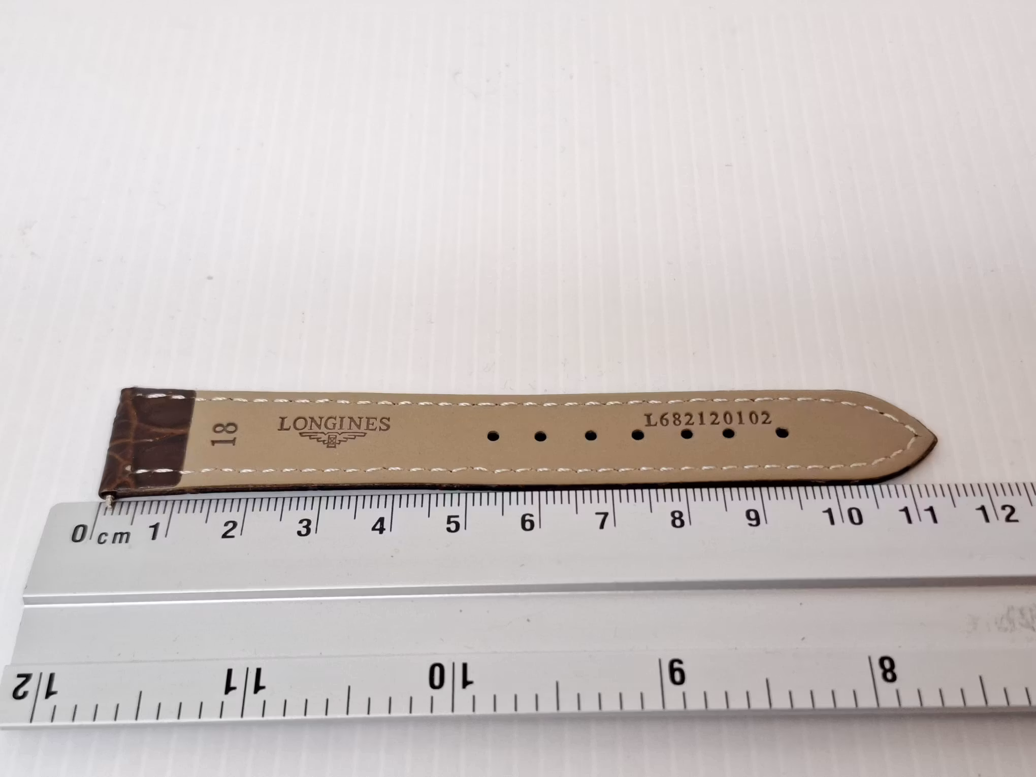 Armband LONGINES KALVSKINN "KROKODIL" (18 mm)