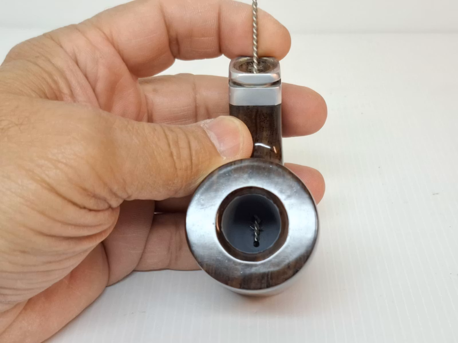 Ebenholts pipa LÅNG (Ebony) + tillbehör