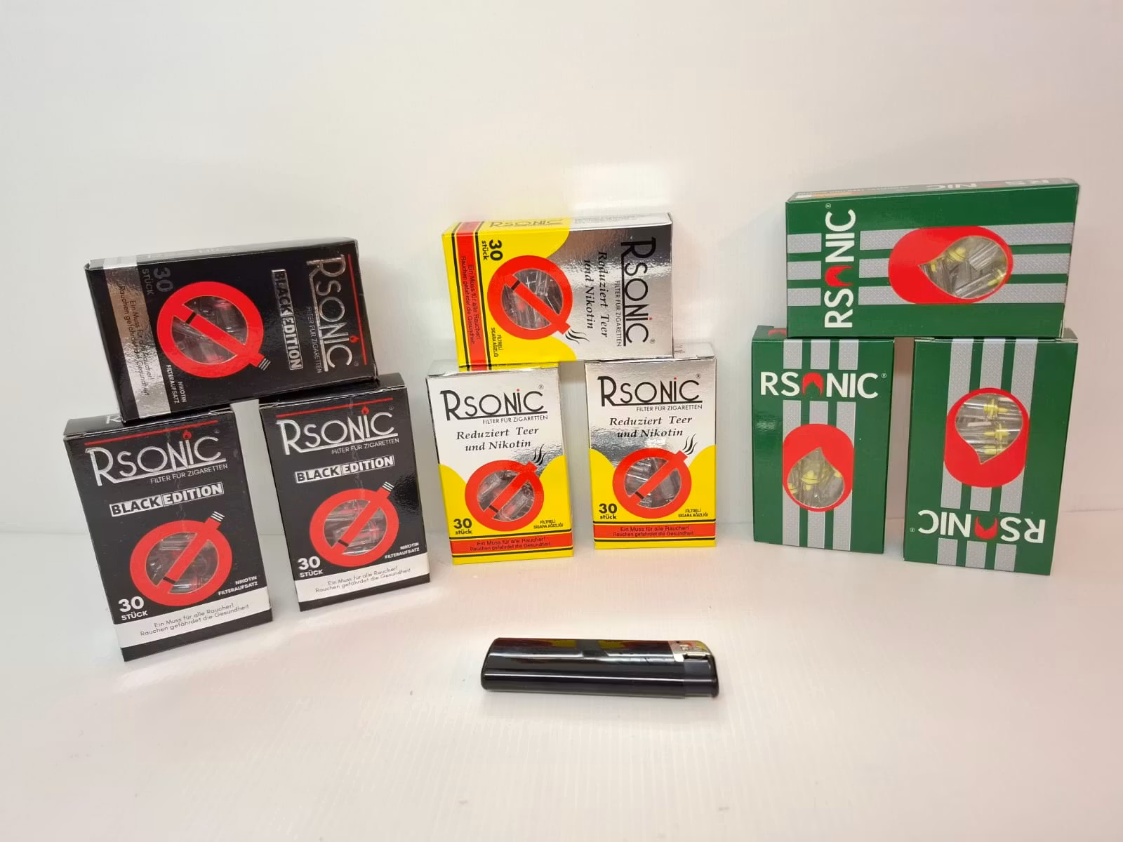 3 paket: RSONIC Filter munstycke (cigarett)