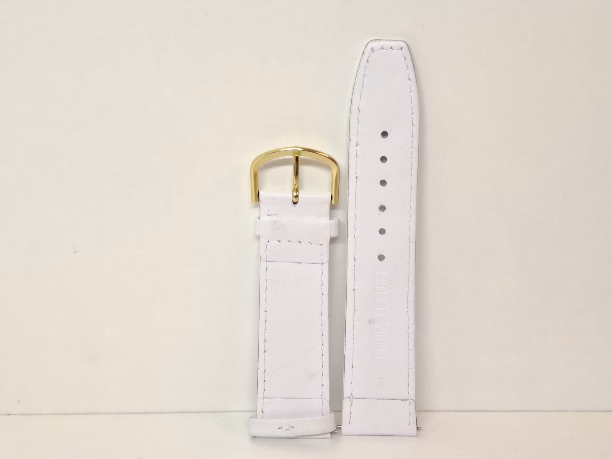 Armband VIT KALVSKINN (22 mm)