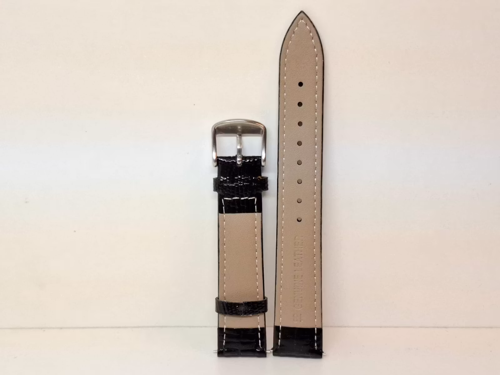 Armband SVART "Glansig" (18 mm)