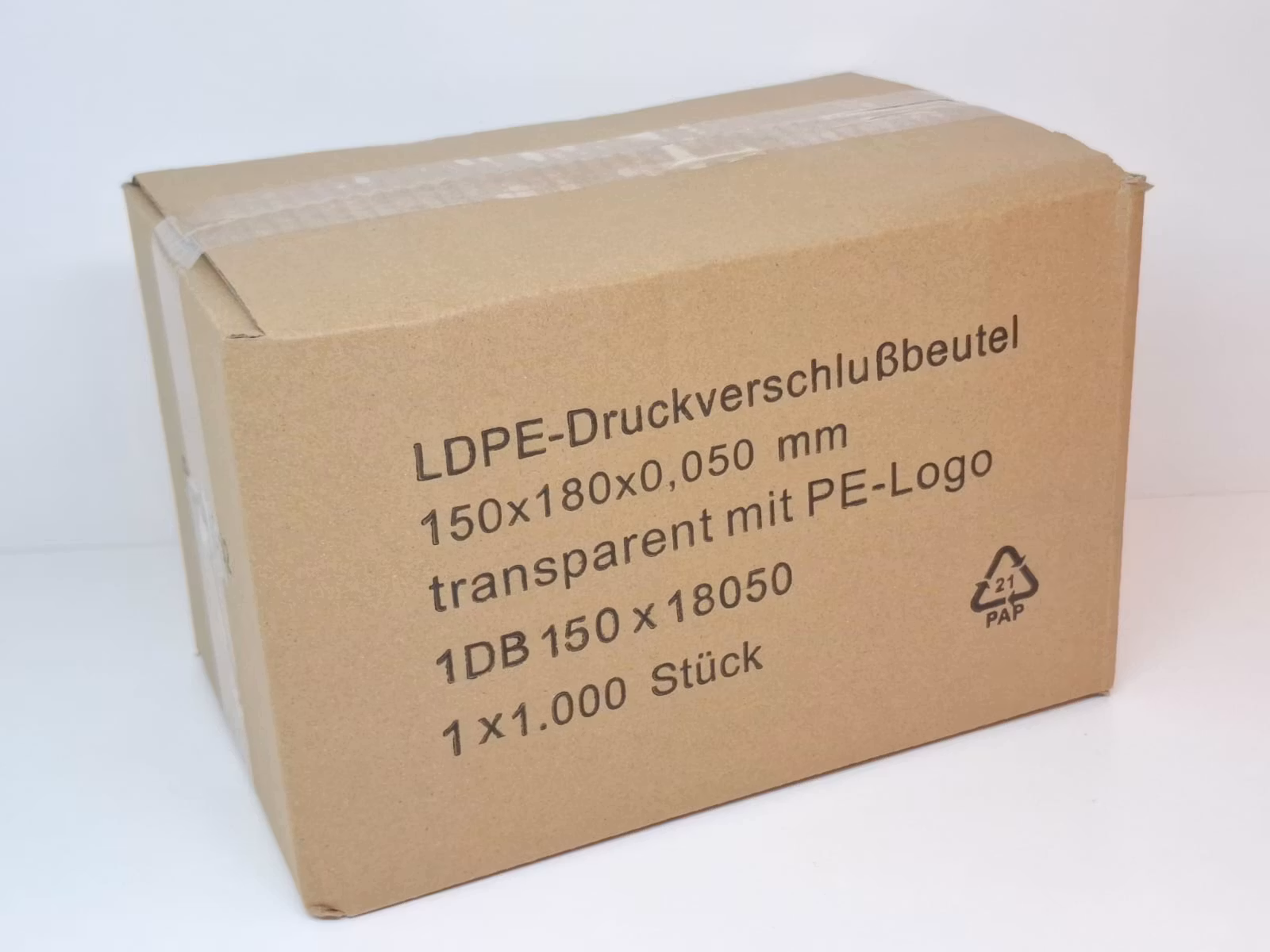 DISPLAY: Blixtlåspåsar / Zippåsar: 150x180 mm