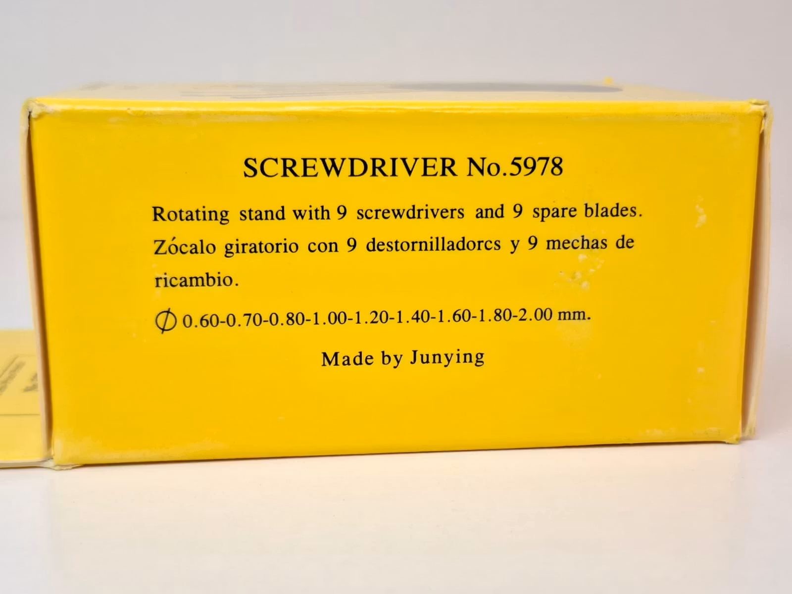 Skruvmejsel set: 9 mejslar (0.60 - 2.00 mm)