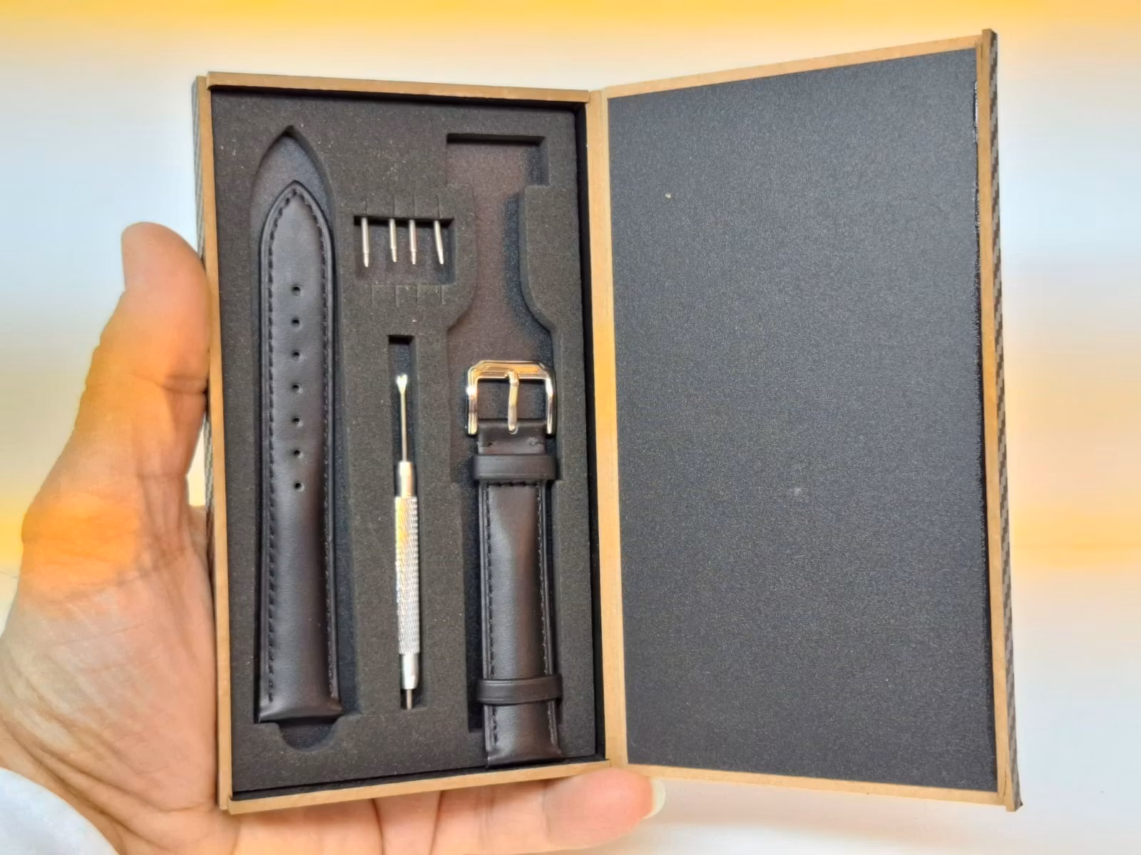 Armband SVART (17 mm) + tillbehör