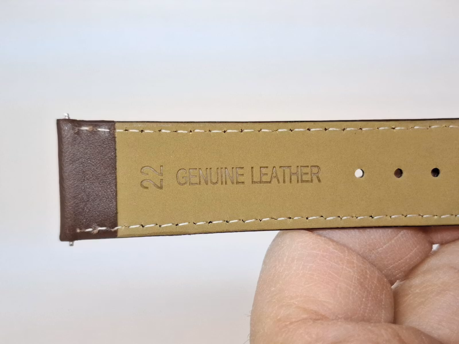 Armband BRUN KALVSKINN (22 mm)