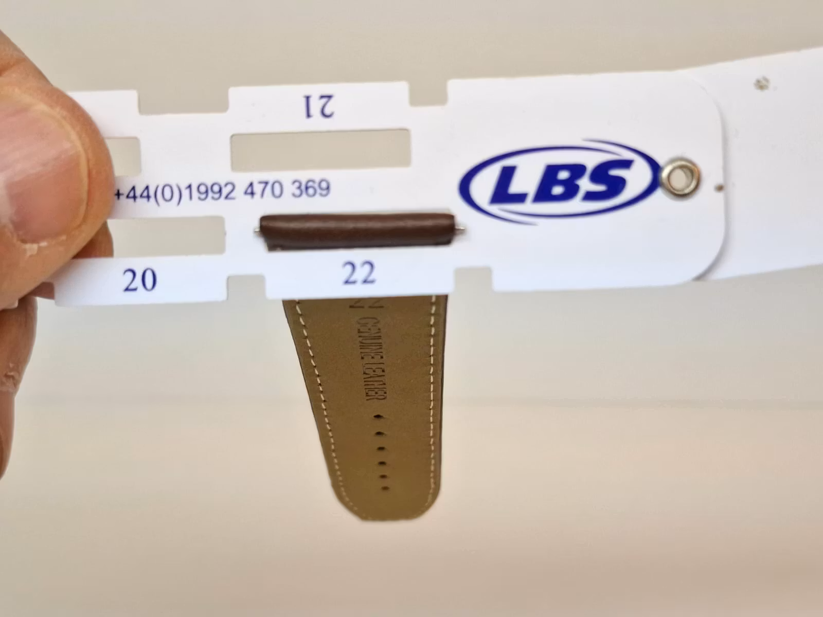 Armband BRUN KALVSKINN (22 mm)