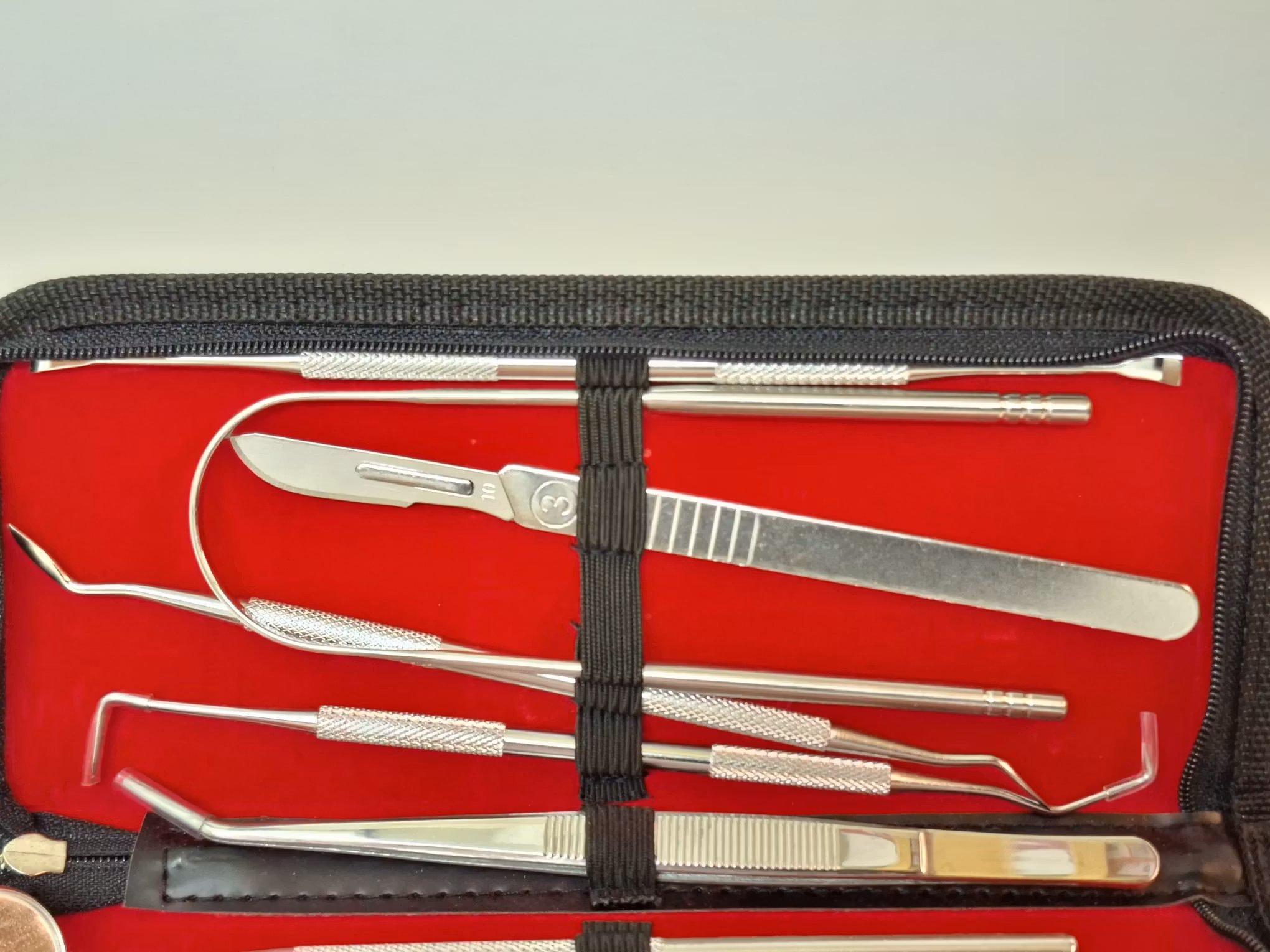 Set med 11 stycken verktyg (Tandläkare)