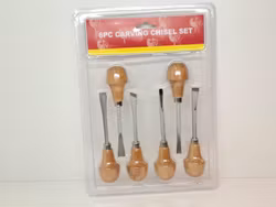 Set (6 st): Träsnideriverktyg (Träsnideri Gubbar verktyg)
