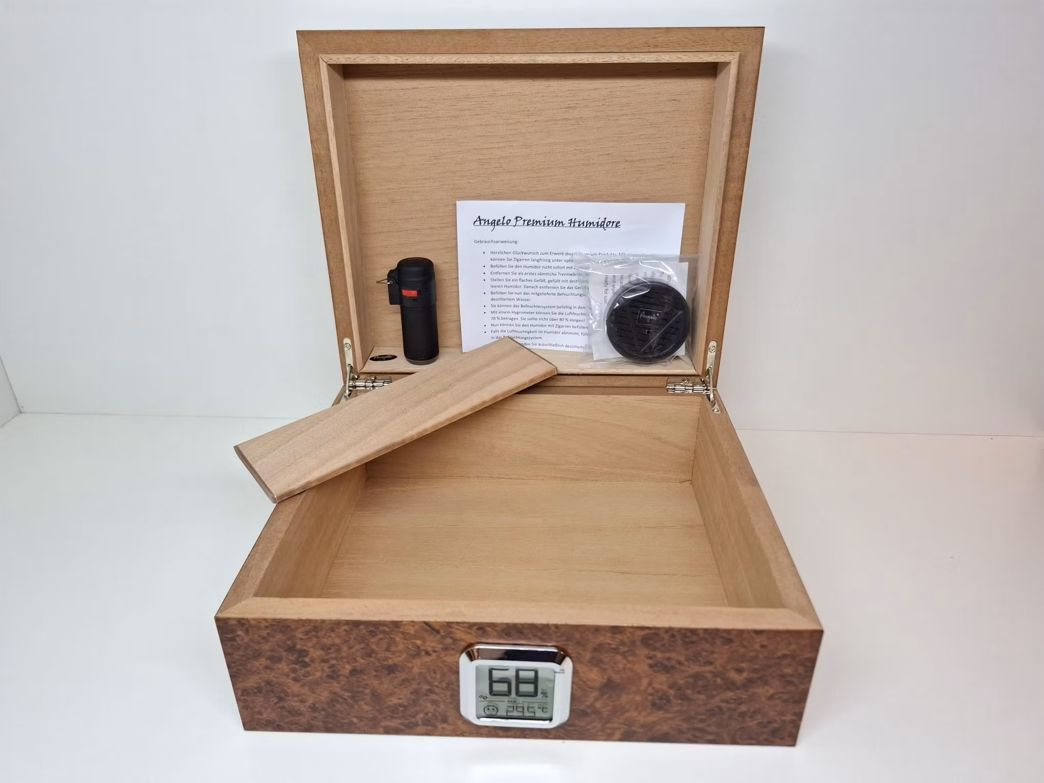 Cigarr humidor Angelo Square (Made in Taiwan)