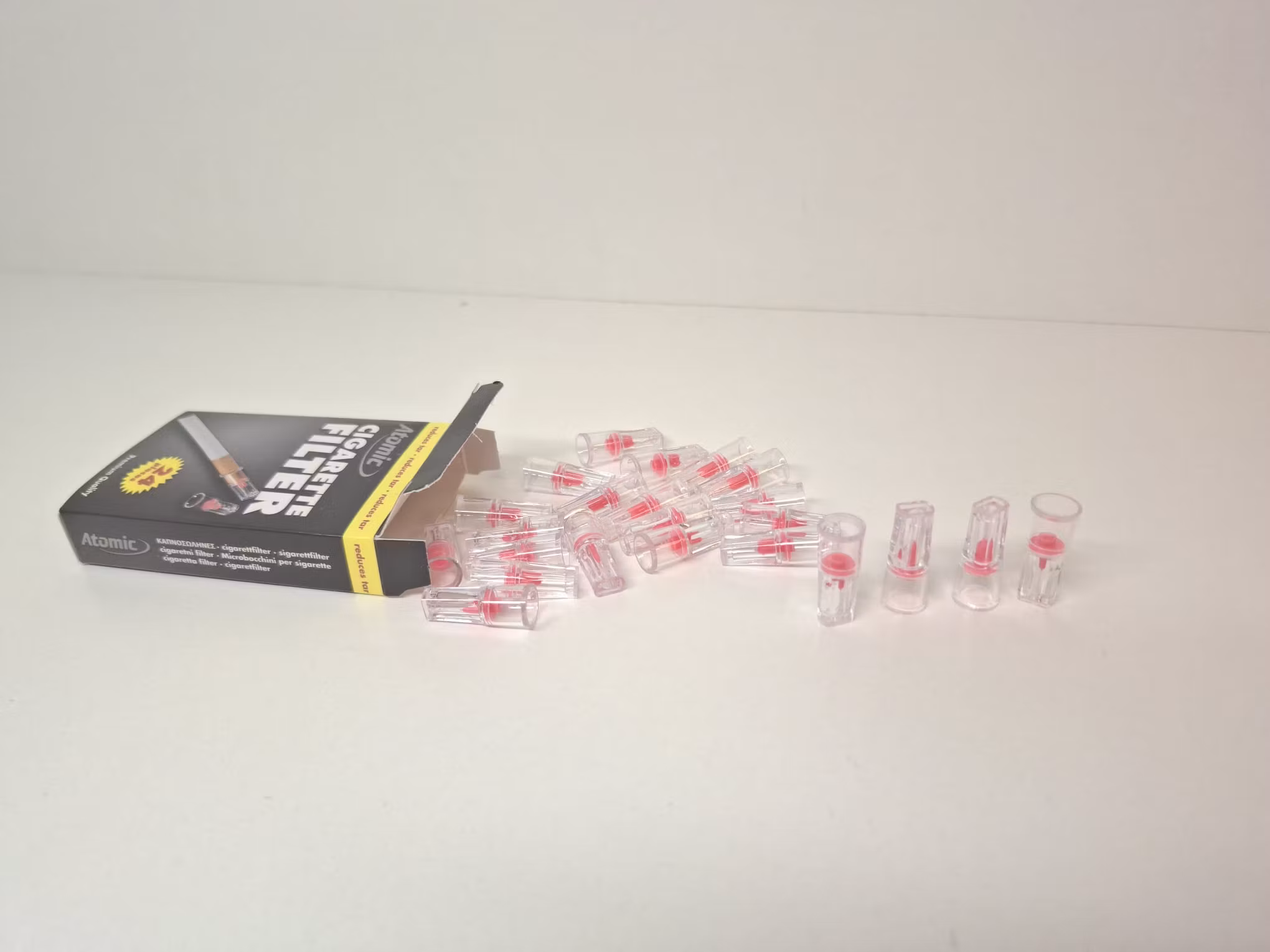 4 paket: ATOMIC Filter munstycke (cigarett)