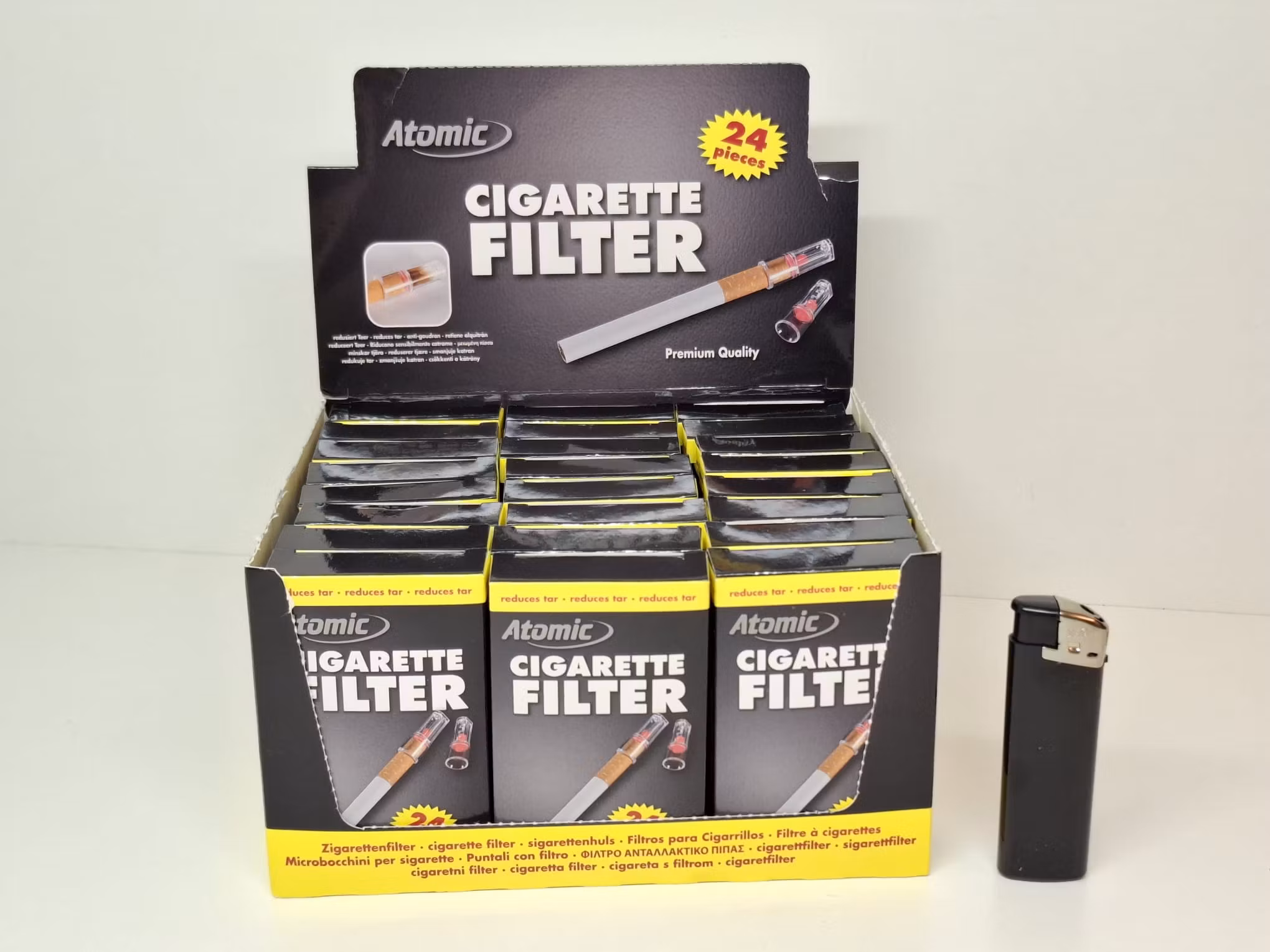 4 paket: ATOMIC Filter munstycke (cigarett)