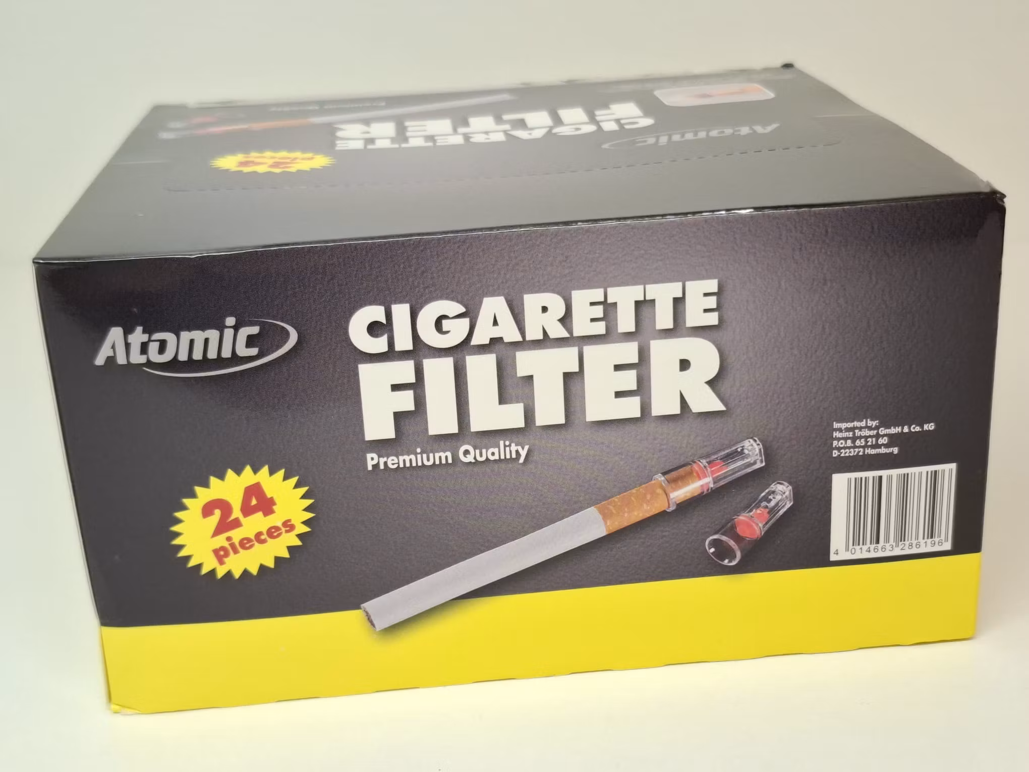 4 paket: ATOMIC Filter munstycke (cigarett)