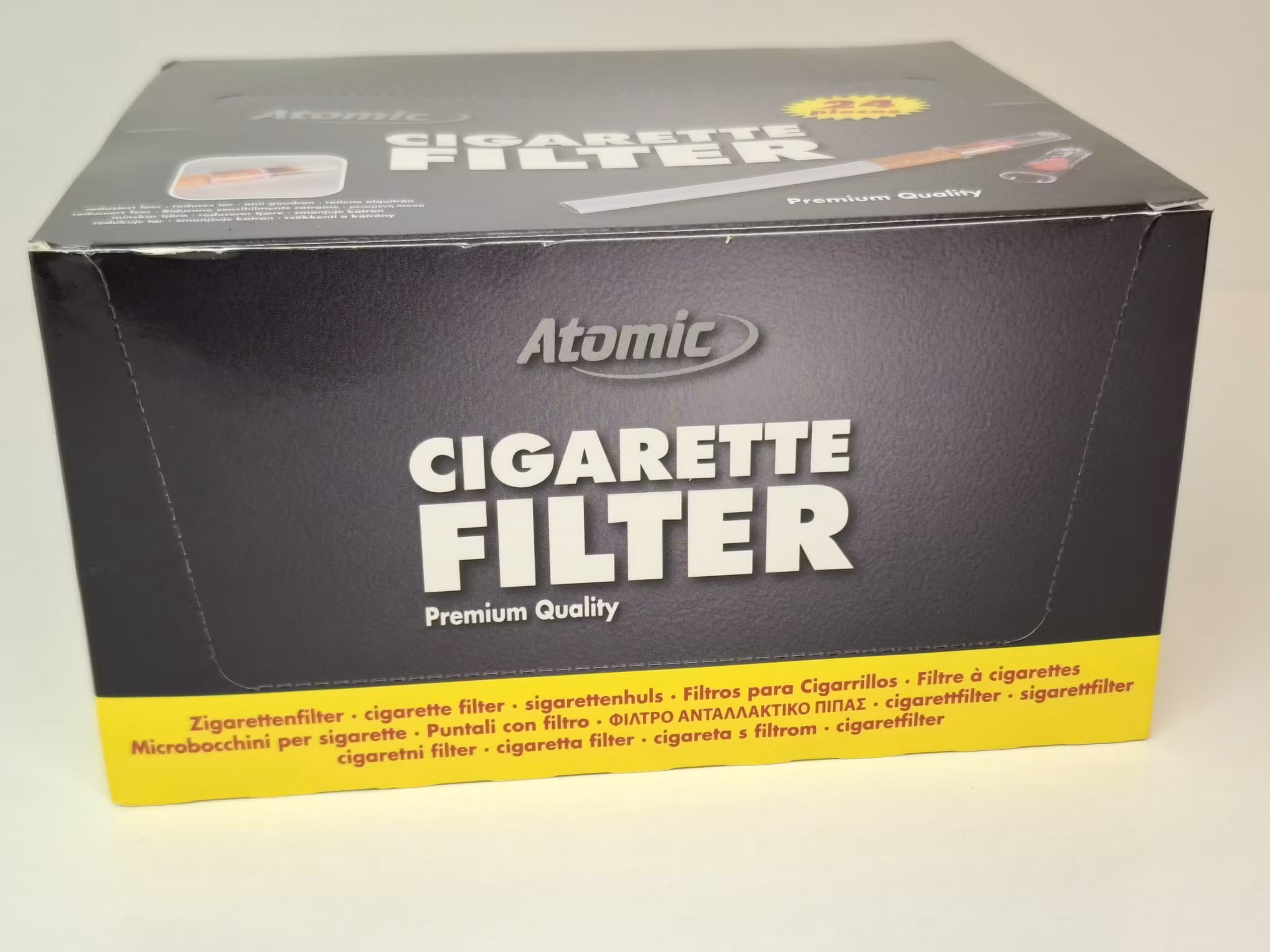 4 paket: ATOMIC Filter munstycke (cigarett)