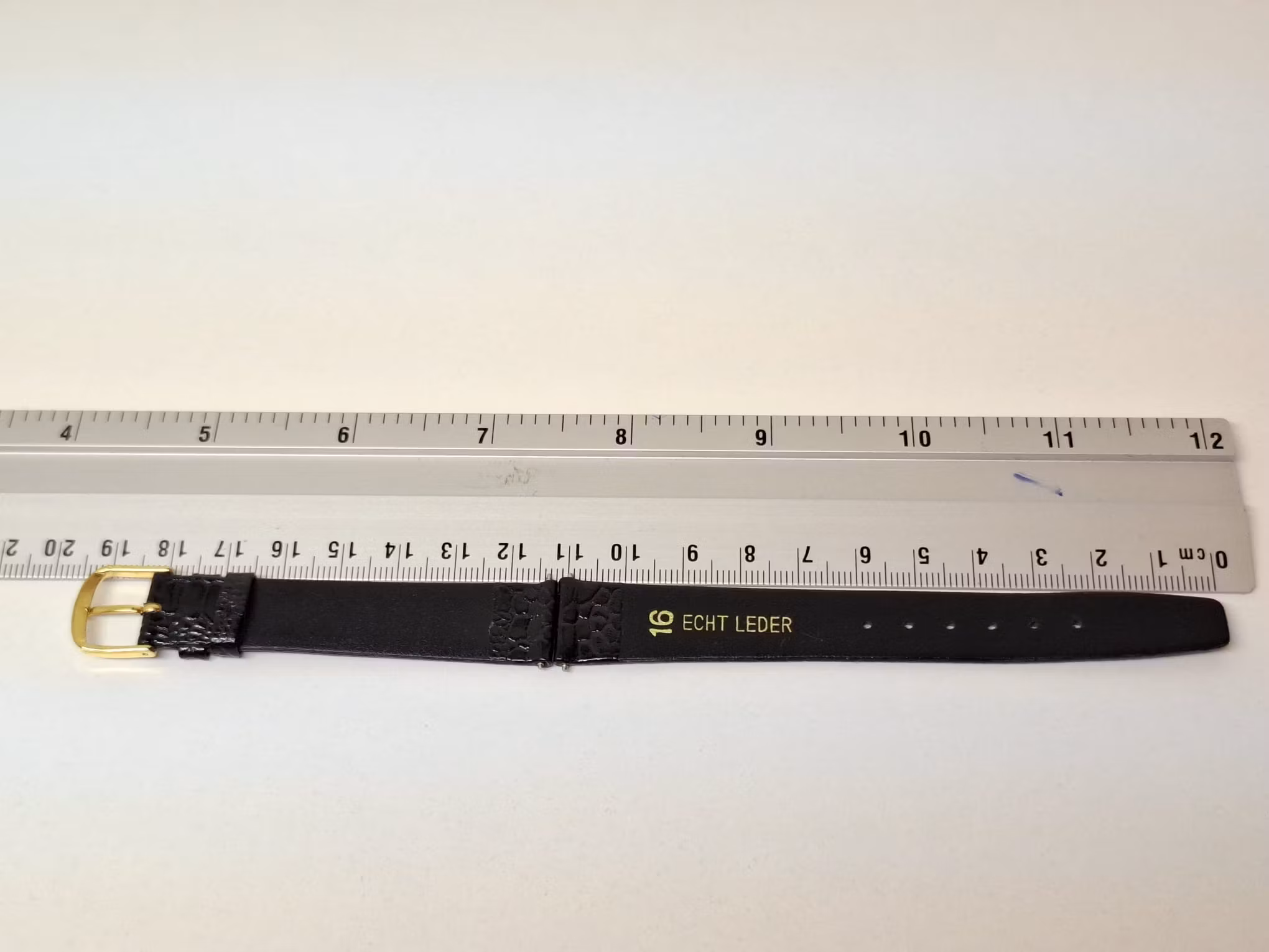 Armband SVART KALVSKINN Tyskland (16 mm)