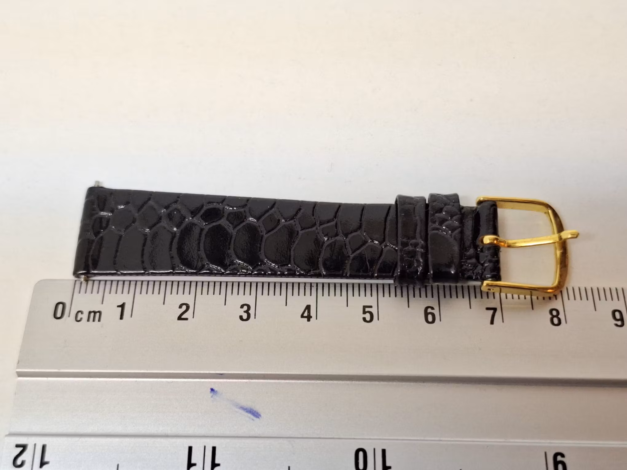 Armband SVART KALVSKINN Tyskland (16 mm)