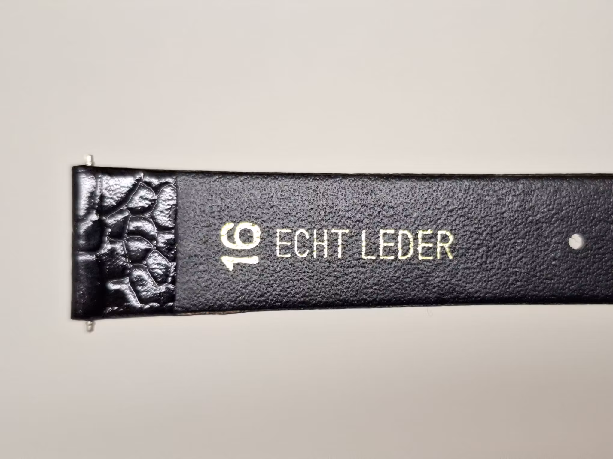 Armband SVART KALVSKINN Tyskland (16 mm)