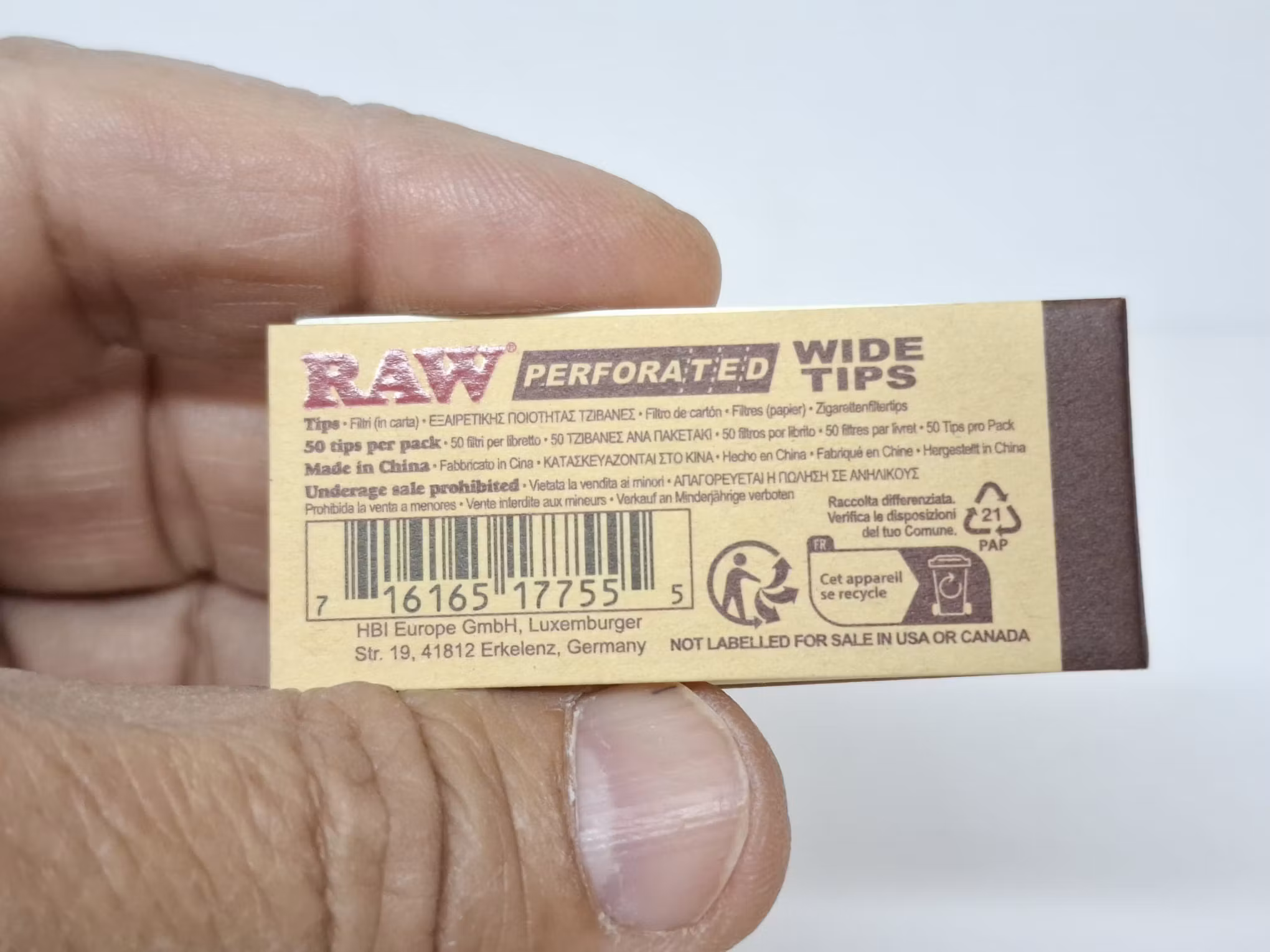 RAW Rolls Display + 3st RAW WIDE Filtertips