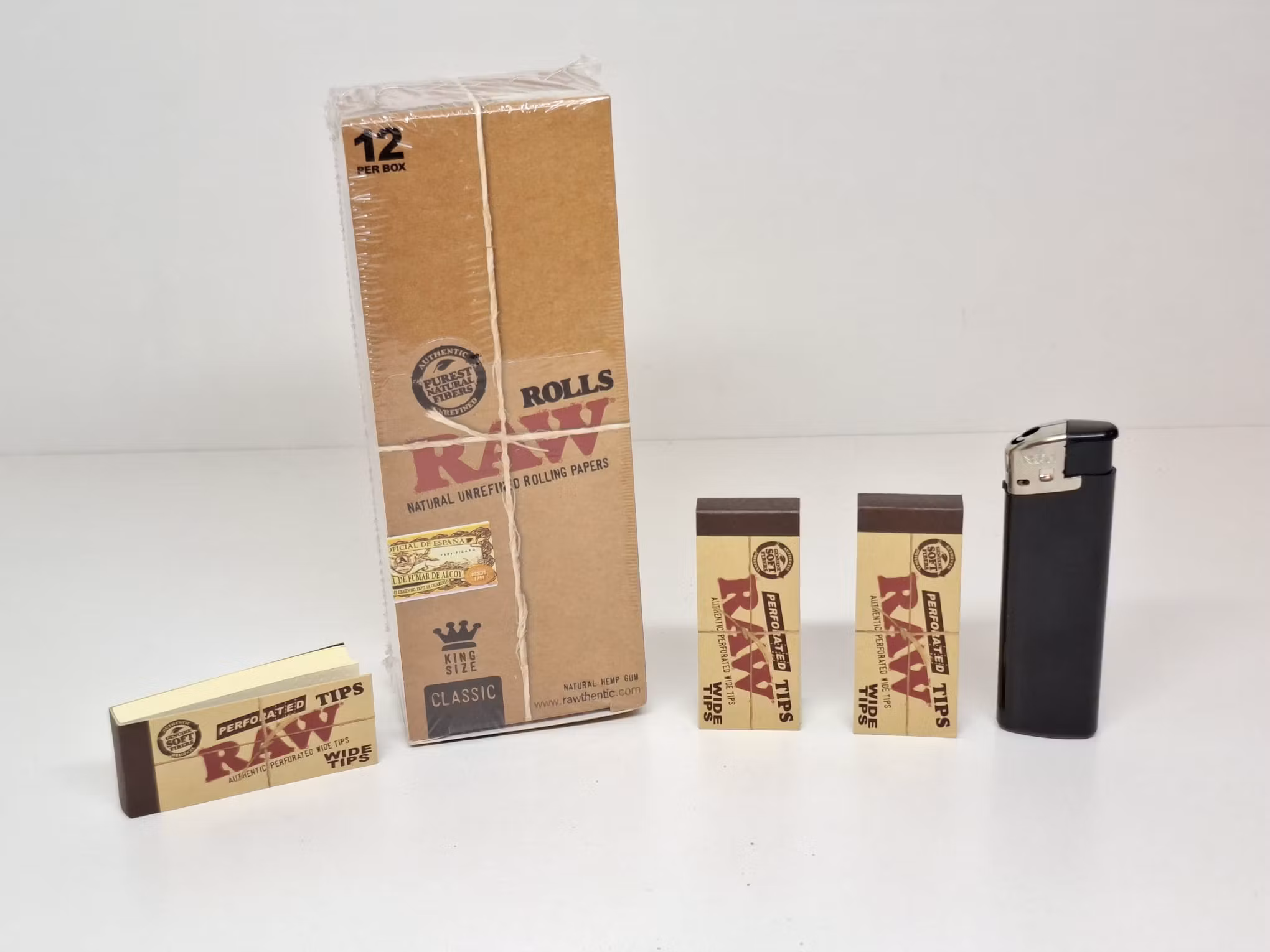 RAW Rolls Display + 3st RAW WIDE Filtertips