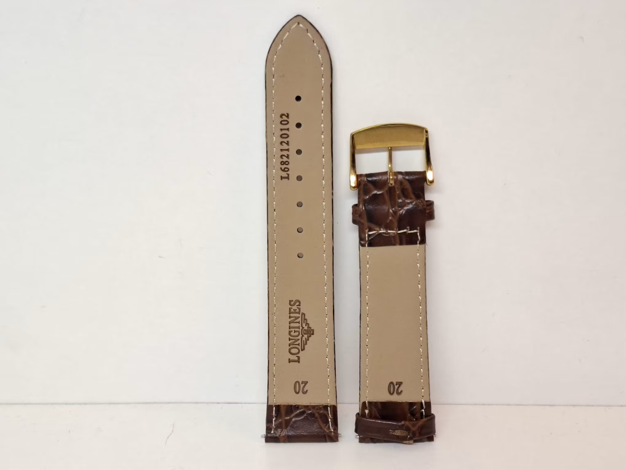 Armband LONGINES KALVSKINN "KROKODIL" (20 mm)