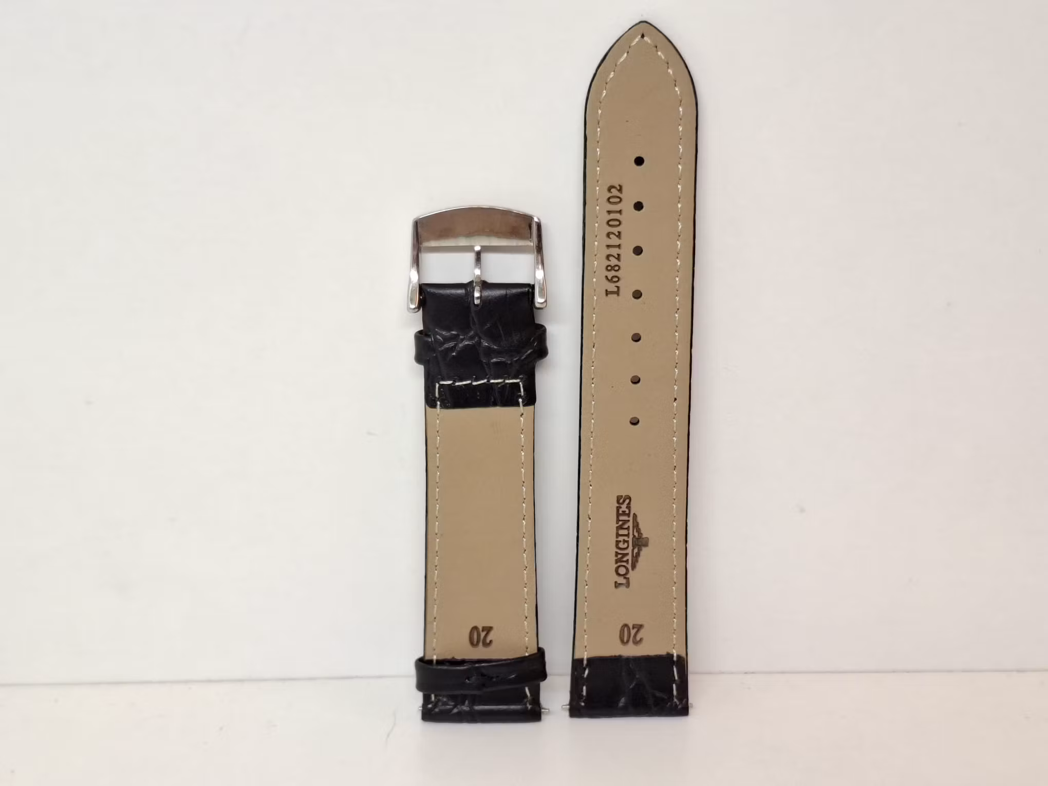 Armband LONGINES KALVSKINN "KROKODIL" (20 mm)