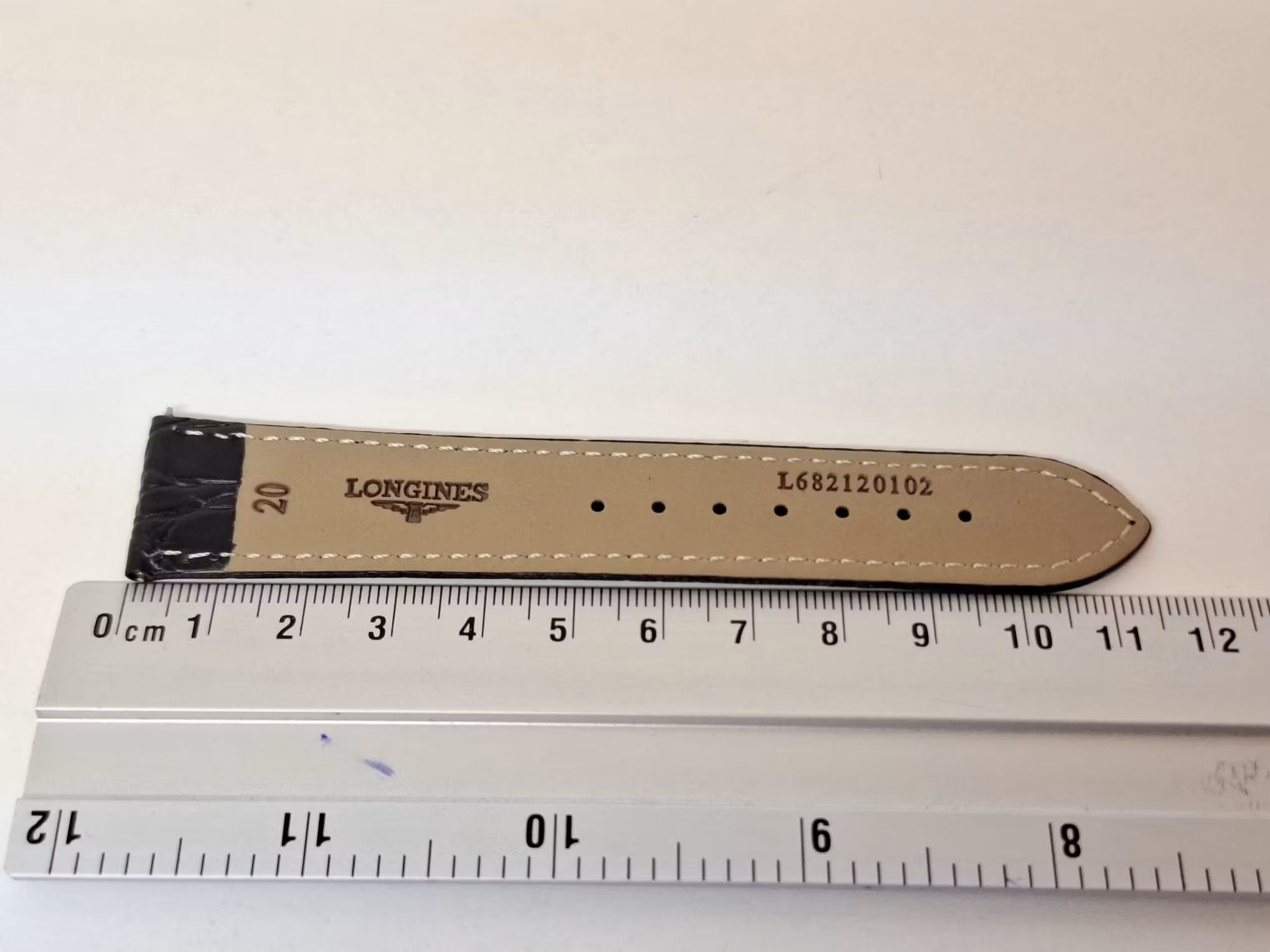 Armband LONGINES KALVSKINN "KROKODIL" (20 mm)