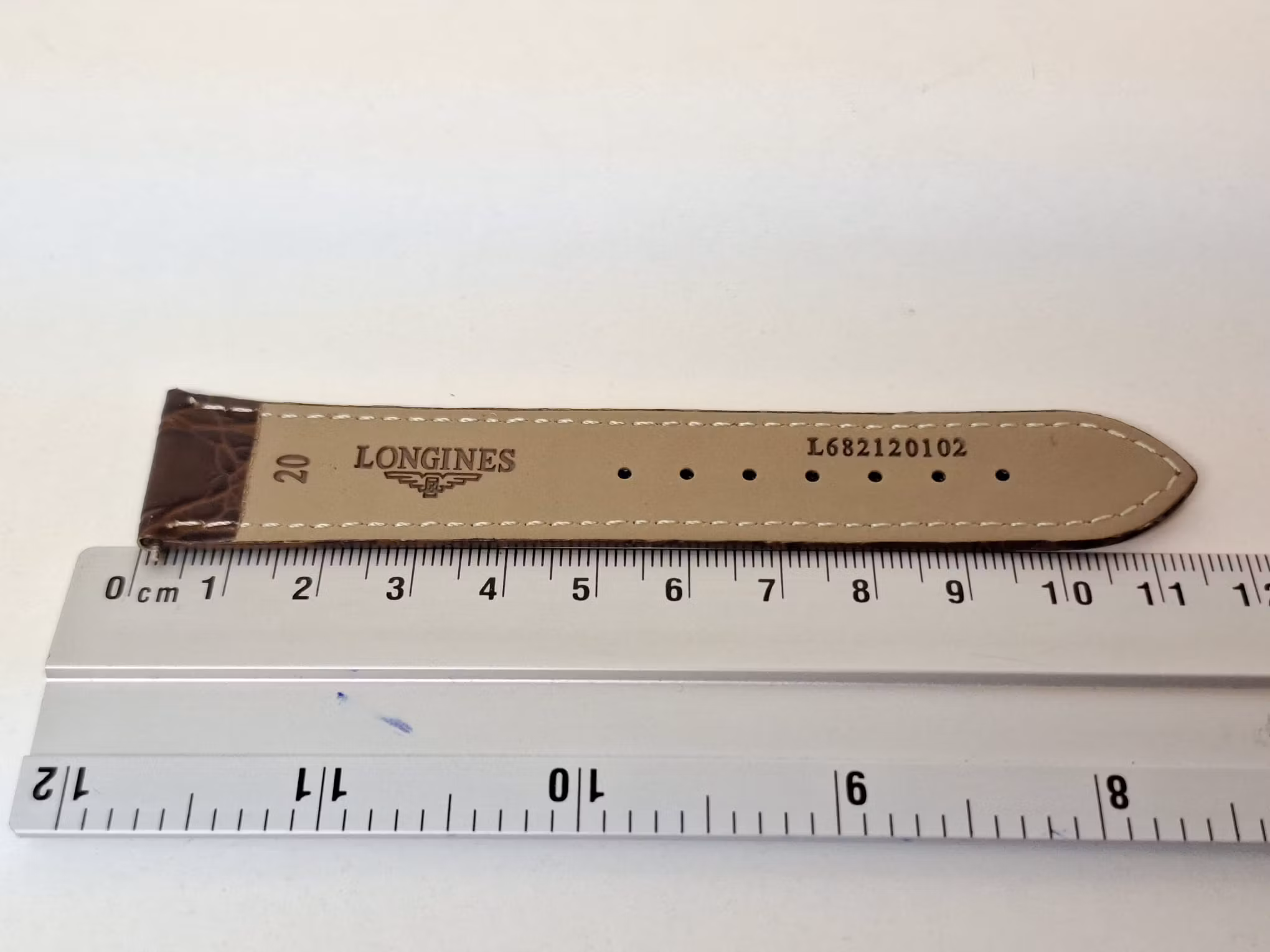 Armband LONGINES KALVSKINN "KROKODIL" (20 mm)