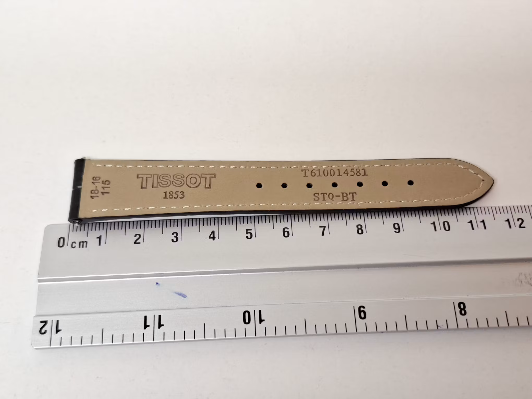 Armband TISSOT KALVSKINN "KROKODIL" (18 mm)