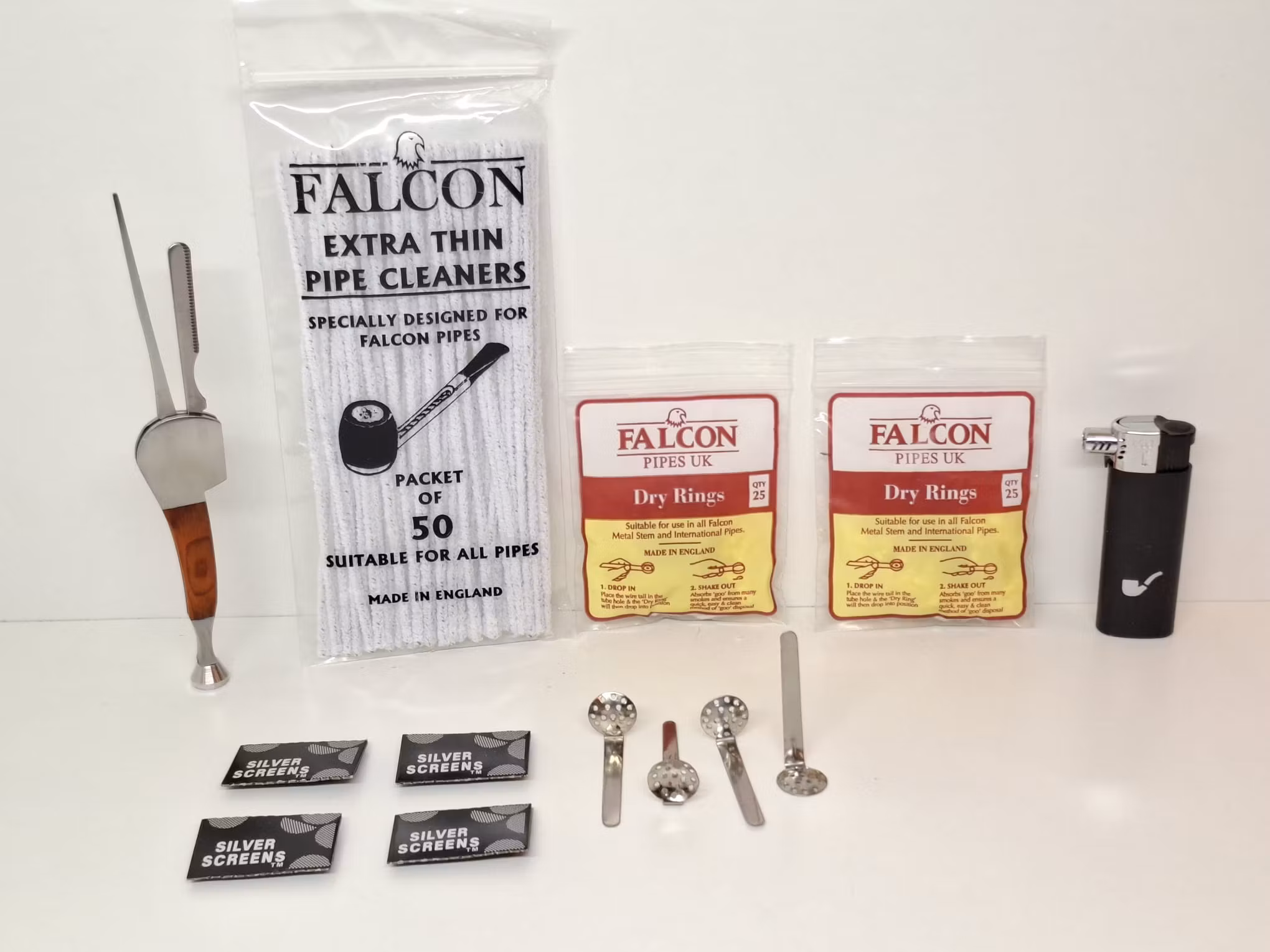 Falcon pipa + tillbehör