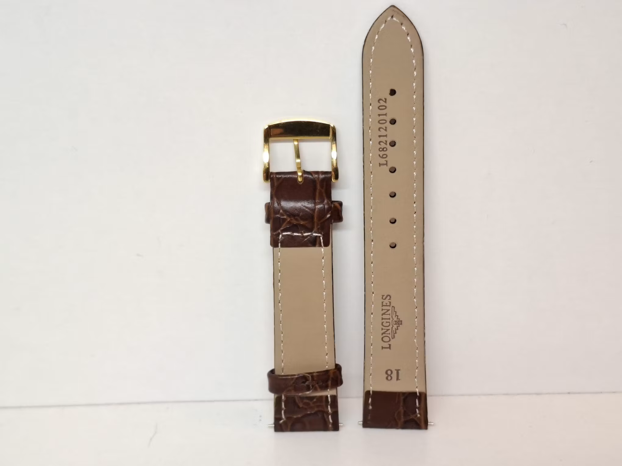 Armband LONGINES KALVSKINN "KROKODIL" (18 mm)
