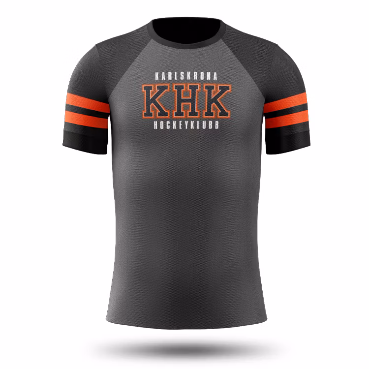 KHK funktions t-shirt, grå/svart