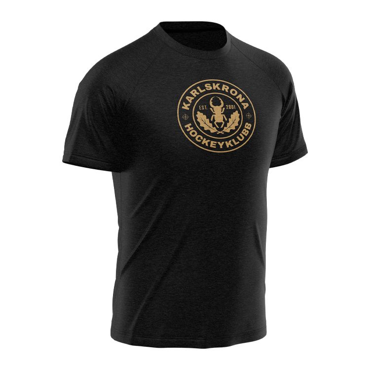 KHK T-shirt, guld logo