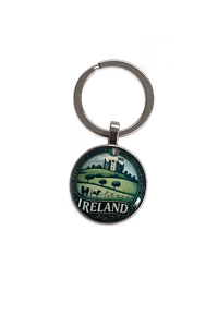 Ireland Keyring with Classic Irish Countryside Design