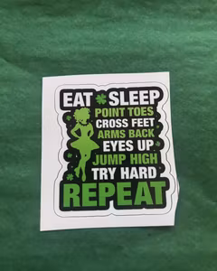 Irish Dance Lifestyle Sticker