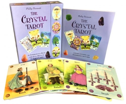 The Crystal Tarot : An Inspirational Book and Full Deck of 78 Tarot Cards by Philip Permutt