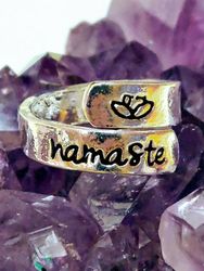 Namaste one size stål ring