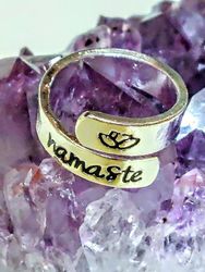 Namaste one size stål ring