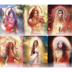The Divine Feminine Oracle  A 53-Card Deck & Guidebook for Embodying Love by Meggan Watterson
