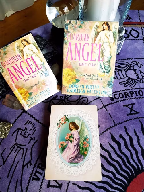 Guardian angel tarot cards - a 78-card deck and guidebook by Radleigh Valentine - Tarot Store