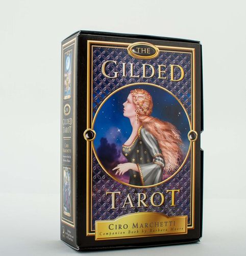 Gilded Tarot deck and guidebook by Ciro Marchetti