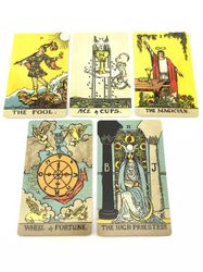 Smith-Waite Tarot Deck Borderless Edition by Arthur Waite