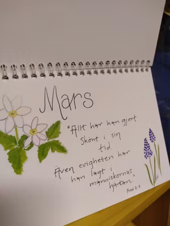 Bordskalender med bibelord