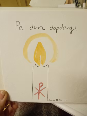 Dop-kort med kuvert