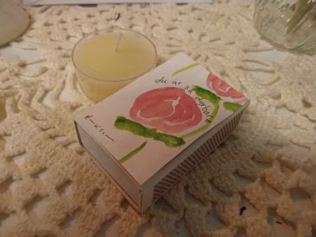Tändsticksask med doftljus