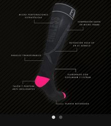 Dam SOX Kompression padel/tennis Strumpor Black