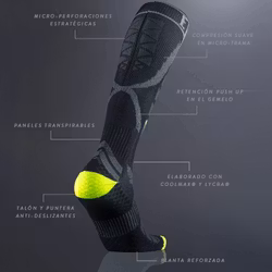Padel/tennis kompression strumpor black herr