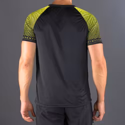Camiseta Feisty Sleeves Black Yellow